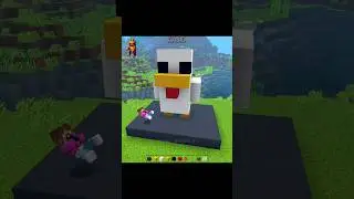 Building a Giant Chicken statue in Minecraft 🐔 | King_Maker_7