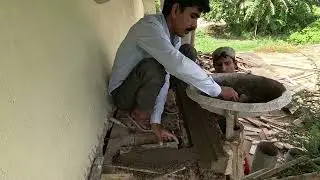 ढलाई से पहले छज्जा ढलाई