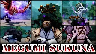 Fushiguro Sukuna Megumi Ultimate Full Move Showcase in Cursed Arena Jujutsu Kaisen Roblox