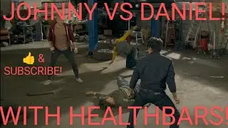 Johnny VS Daniel! (Fight Scene With HealthBars!) - Cobra Kai (S3E2 