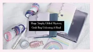 Huge Simply Gilded Mystery Grab Bag Unboxing and Haul | Ana Jolene Printables