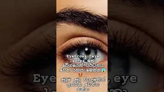 Growth in eyebrows and eyelashes in sinhala😱🌸 අඩු වියදමකින් eyebrows  වර්ධනය වෙන රහස💓#vlog #beauty