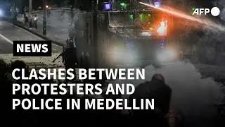 Colombian anti-govt protesters clash with riot police in Medellin | AFP