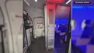 Southwest Airlines flies its first plane with a secondary cockpit barrier