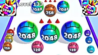 Ball Merge 2048 - All Levels Ball Gameplay Android, iOS ( Level 131 - 135 )