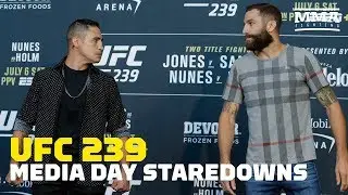 UFC 239 Media Day Staredowns - MMA Fighting
