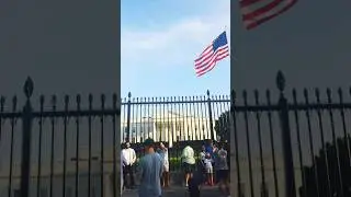 Huge Crowd Near Whitehouse Washington DC 😮🤔🛣#modelife #fyp #foryou #travel #wanderlust #dc