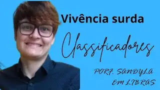 Ontem,aula Zoom, prof. Sandyla, &eacute; surda, ensinou o assunto classificadores, animais. 📖✏️ 03/12/2025