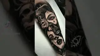 Black and grey tattoo. #blackandgreytattoo #shorts #art #tattoo #study #indonesia #tattooartist