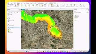 تتجربة أداة محاكاة الفيضانات في برنامج الآرك برو Using Flood Simulation tool in ArcGIS Pro