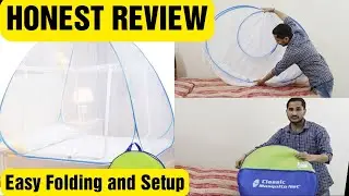 Classic Mosquito Terylene Double Bed Net | Review, Unboxing, Folding, Testing, Setup 🔥🔥