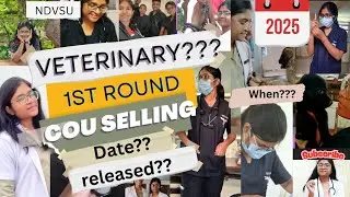 Veterinary 1st round counseling date??🤔🩺Registration??merit list??seat allotment ??when?full detail?