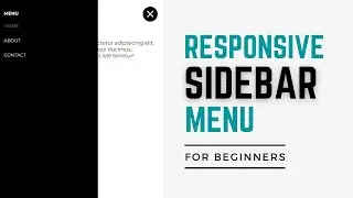 How to Make a Side Menu - HTML, CSS & JavaScript