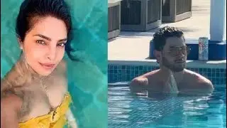 Priyanka Chopra shared a clip of Nick Jonas' swimming pool and said, 