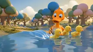 Brave Duck Dad and the Wild Dog: A Heartwarming Forest Rescue Story