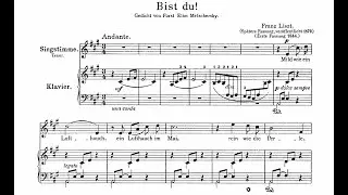 Franz Liszt - Bist du, S.277