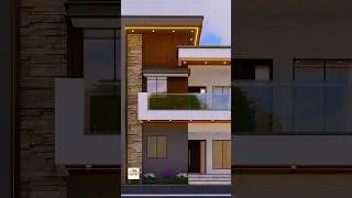 😍 4BHK Architect Home Design | Front Elevation Magic #shorts #ytshorts #architecture