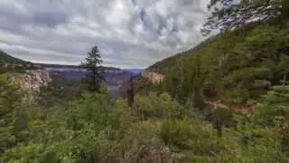 Panorama at Mile 0.5 on the North Kaibab Trail: Toroweap Formation