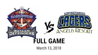 Bataan Defenders vs Muntinlupa Cagers - FULL GAME (MPBL) | March 13, 2018