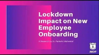 IMDR | Impact of Lockdown On Onboarding Strategies