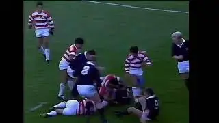MARAUDING IVAN TUKALO TRY SCOTLAND VS JAPAN 1991 RUGBY WORLD CUP