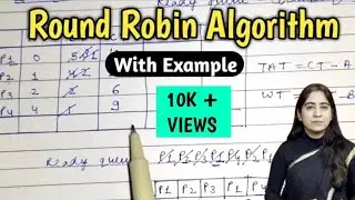 Round Robin Scheduling Algorithm with Examples in Operating System | Lec-23