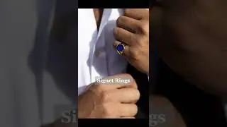 Signet Rings are an Essential for men with Luxury Watches💎 #signetring #watchesformen #mensjewelry