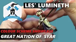 LUMINETH REALM LORDS How to paint Great Nation of Syar: how to paint WHITE using contrast + marble!