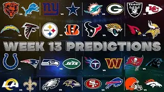 NFL Week 13 Predictions