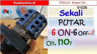 Saklar selector switch 6 pole, atau saklar Rotary Switch Fort Change Over 6 pole On Off