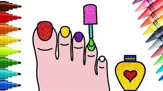 ✏️ How To Draw Nails, Nailpolish And More For Kids | Step By Step |Easy And Fun Drawing|Chiki Doodle