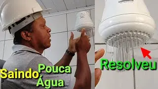Chuveiro sai pouca água a solução pode ser essa!