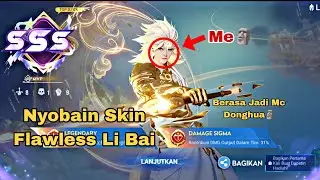 Nyobain Skin Flawless Li Bai Crescent Swordsman | Honor Of Kings