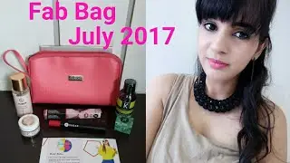 Fab Bag July 2017 Unboxing + Review | Sugar Lip Crayon | Giveaway Open
