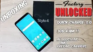 LG Stylo 4 Factory Unlocked (All Carriers) Unboxing and first boot up HD