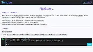 Temzee Exercise Demo
