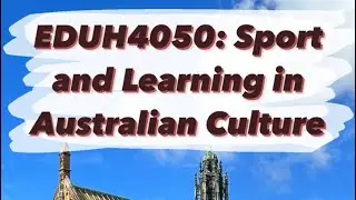Studying 'Sport and Learning in Australian Culture' at ​@sydney_uni