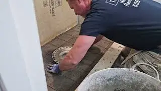 shower build over slab on grade part 4