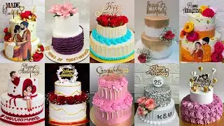💕2 Tier Cake/Cake Layer/Anniversary Cake Design/Anniversary Cake/Two Tier Cake Design/Cake Design