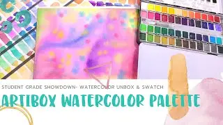 Watercolor from Singapore! Artibox Unbox & Swatch- Student Grade Showdown