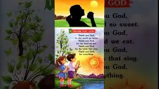 Thank you God 🙏 Rhymes for nursery #poem