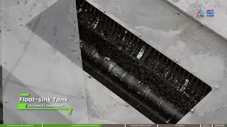 Scrap metal and plastic separation system.