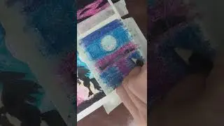 Simple oil ✨pastels purple night sky 💜moonlight painting #art #youtube #painting #artist 