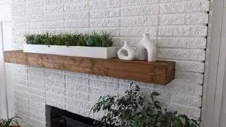 Обзор настенных каминных полок Avana Fireplace Mantel для надкаминных полок. Простая установка, х...