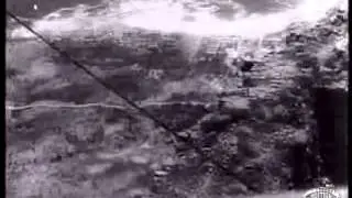 Archive footage of Table Mountain's cable car