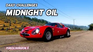 Forza Horizon 5 Daily Challenges Midnight Oil Win a Midnight Battle | Alfa Romeo Giulia TZ2 1965