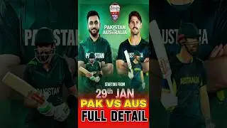 PAK VS AUS 1st T20 full details#pakvsaus