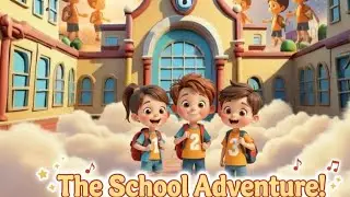 The School Adventure!🏫 |1, 2, 3 Counting Song for Kids 🎒|3D Cartoon video | 3D jhingel cartoon video