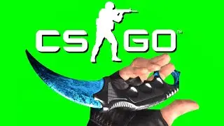 CS:GO - Abyss Karambit Knife in First Person [GREEN SCREEN]