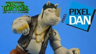 Rocksteady Teenage Mutant Ninja Turtles Out of the Shadows Movie Figure Video Review